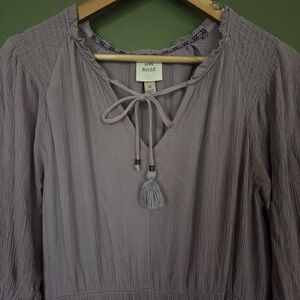 Knox Rose Lavender Long Sleeve Dress